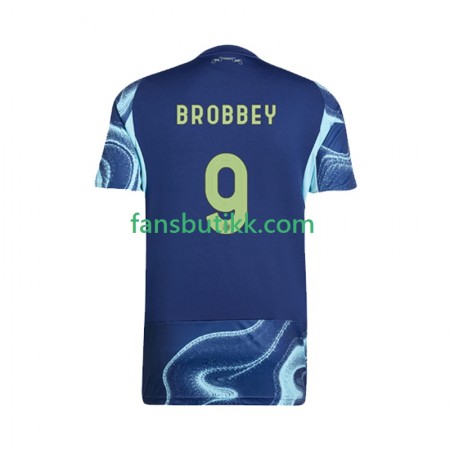Fotballdrakt AFC Ajax Brian Brobbey 9 Bortetrøye 2025-2026 Kortermet